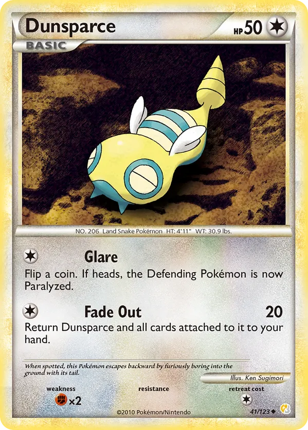 Dunsparce - HeartGold & SoulSilver #41