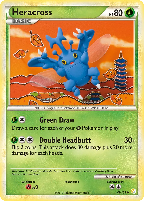 Heracross - HeartGold & SoulSilver #43