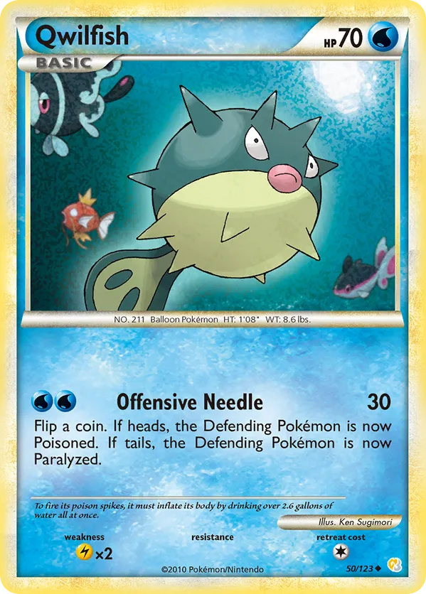 Qwilfish - HeartGold & SoulSilver #50