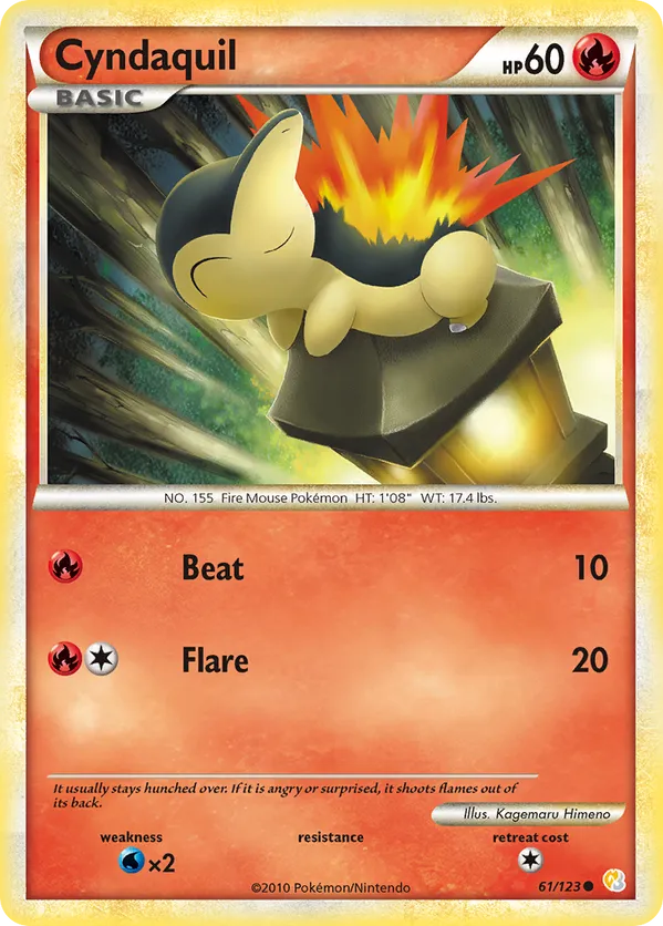 Cyndaquil - HeartGold & SoulSilver #61