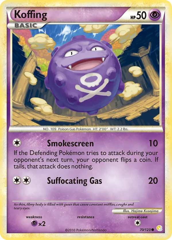 Koffing - HeartGold & SoulSilver #70