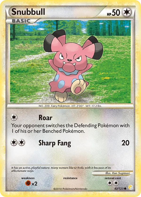 Snubbull - HeartGold & SoulSilver #82