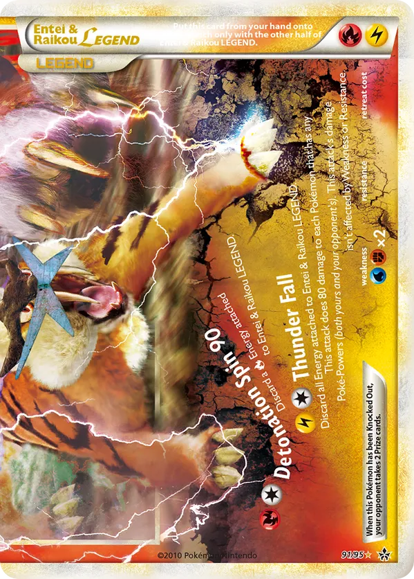 Entei & Raikou LEGEND - HS—Unleashed #91