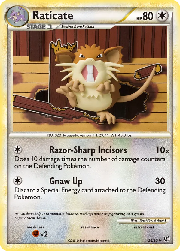 Raticate - HS—Undaunted #34
