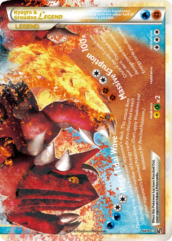 Kyogre & Groudon LEGEND - HS—Undaunted #88