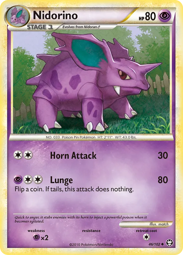 Nidorino - HS—Triumphant #46