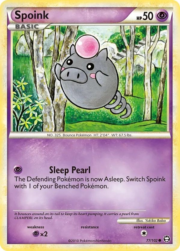 Spoink - HS—Triumphant #77