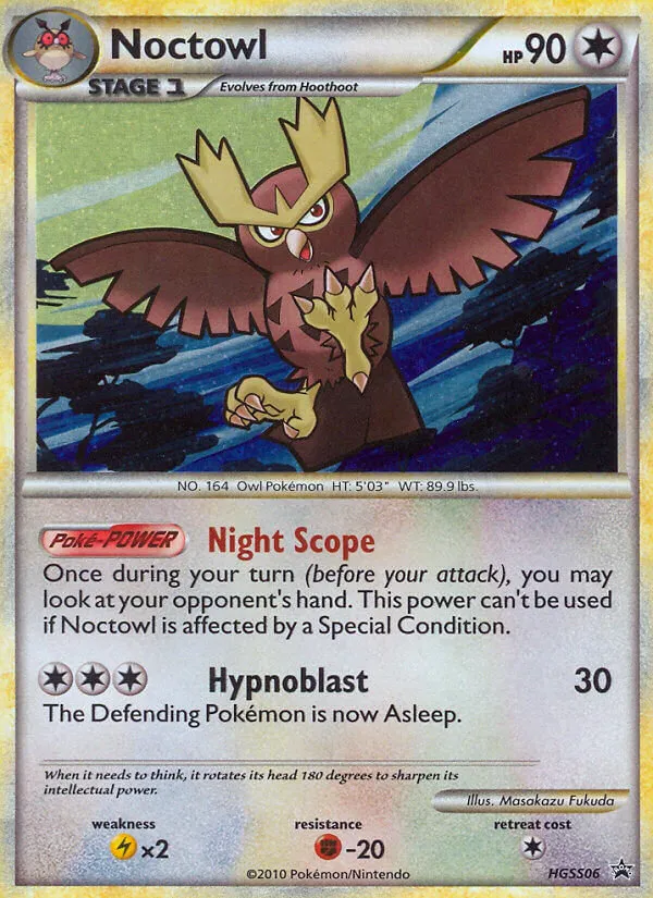 Noctowl - HGSS Black Star Promos #HGSS06