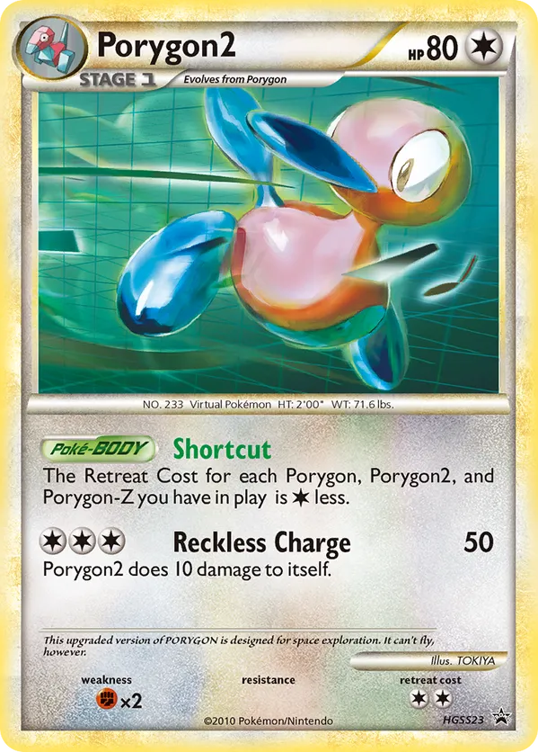 Porygon2 - HGSS Black Star Promos #HGSS23