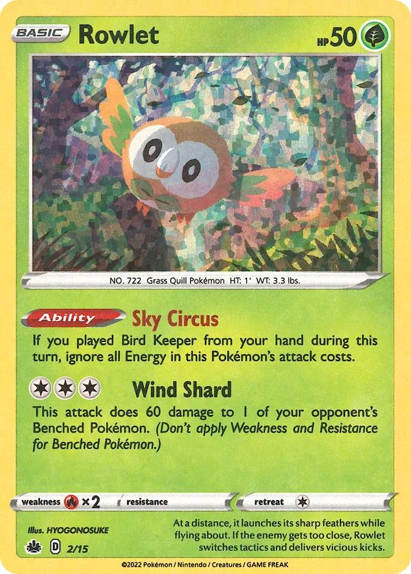 Rowlet - McDonald's Collection 2022 #2