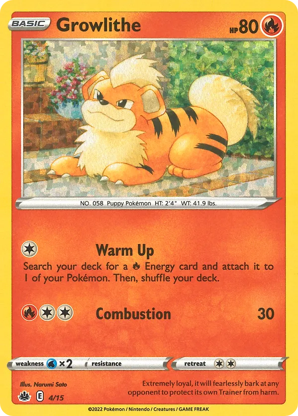 Growlithe - McDonald's Collection 2022 #4