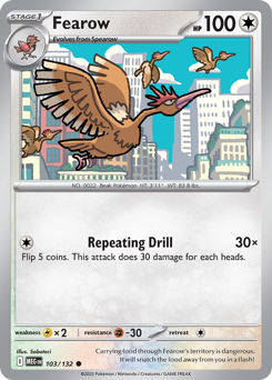 Fearow - Mega Evolution 103 Pokemon TCG Card