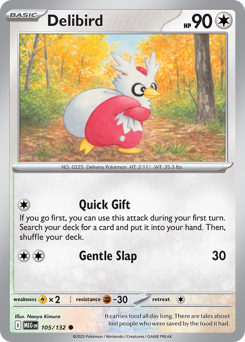 Delibird - Mega Evolution 105 Pokemon TCG Card