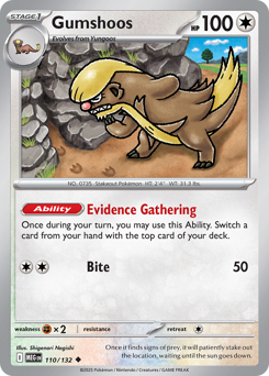 Gumshoos - Mega Evolution 110 Pokemon TCG Card