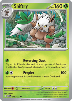 Shiftry - Mega Evolution 15 Pokemon TCG Card