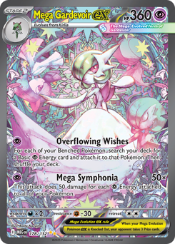 Mega Gardevoir ex - Mega Evolution 178 Pokemon TCG Card