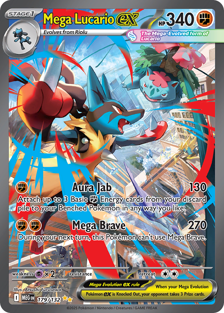 Mega Lucario ex - Mega Evolution #179