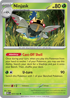 Ninjask - Mega Evolution 17 Pokemon TCG Card