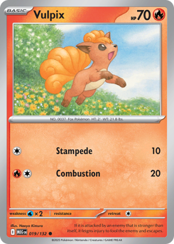 Vulpix - Mega Evolution 19 Pokemon TCG Card
