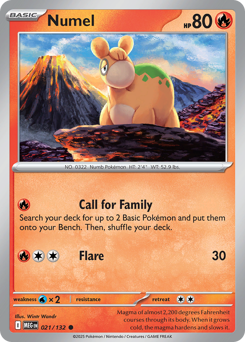 Numel - Mega Evolution 21 Pokemon TCG Card