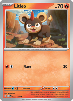 Litleo - Mega Evolution 23 Pokemon TCG Card