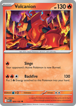 Volcanion - Mega Evolution 25 Pokemon TCG Card