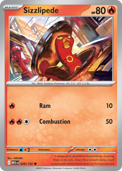 Sizzlipede - Mega Evolution 29 Pokemon TCG Card