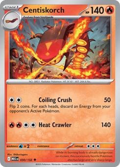 Centiskorch - Mega Evolution 30 Pokemon TCG Card
