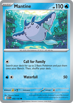 Mantine - Mega Evolution 32 Pokemon TCG Card