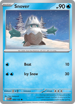 Snover - Mega Evolution 35 Pokemon TCG Card