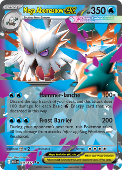 Mega Abomasnow ex - Mega Evolution 36 Pokemon TCG Card