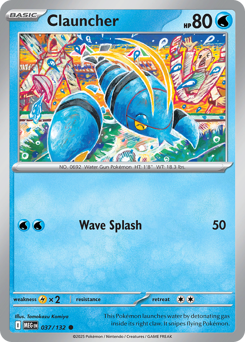 Clauncher - Mega Evolution 37 Pokemon TCG Card