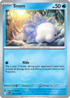 Snom - Mega Evolution 42 Pokemon TCG Card