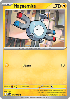 Magnemite - Mega Evolution 45 Pokemon TCG Card
