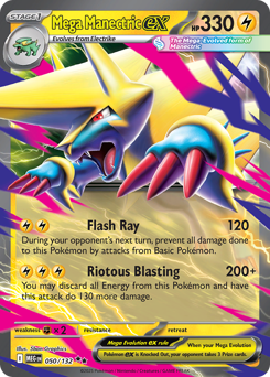 Mega Manectric ex - Mega Evolution 50 Pokemon TCG Card