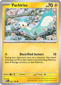 Pachirisu - Mega Evolution 51 Pokemon TCG Card