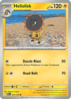 Heliolisk - Mega Evolution 53 Pokemon TCG Card