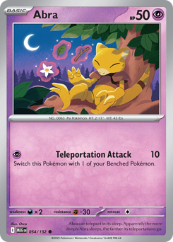Abra - Mega Evolution 54 Pokemon TCG Card