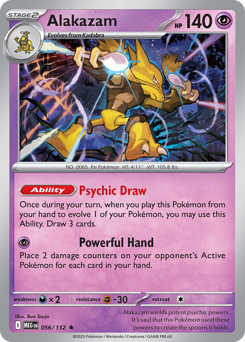 Alakazam - Mega Evolution 56 Pokemon TCG Card