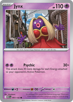 Jynx - Mega Evolution 57 Pokemon TCG Card