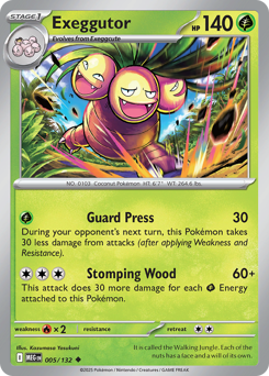 Exeggutor - Mega Evolution 5 Pokemon TCG Card