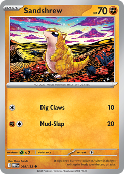 Sandshrew - Mega Evolution 68 Pokemon TCG Card