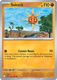 Solrock - Mega Evolution 75 Pokemon TCG Card