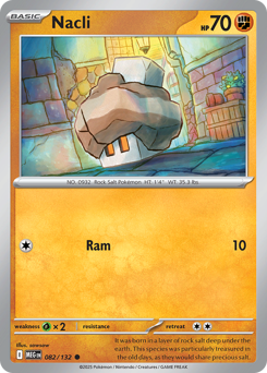 Nacli - Mega Evolution 82 Pokemon TCG Card