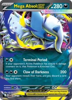 Mega Absol ex - Mega Evolution 86 Pokemon TCG Card