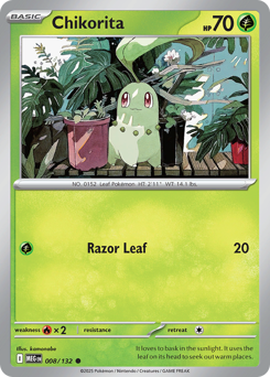 Chikorita - Mega Evolution 8 Pokemon TCG Card