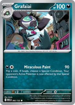 Grafaiai - Mega Evolution 92 Pokemon TCG Card