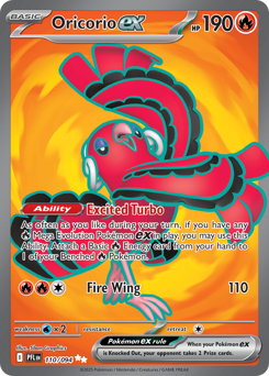 Oricorio ex - Phantasmal Flames 110 Pokemon TCG Card