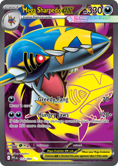 Mega Sharpedo ex - Phantasmal Flames 113 Pokemon TCG Card