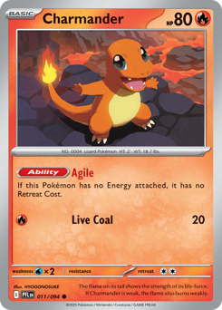 Charmander - Phantasmal Flames 11 Pokemon TCG Card